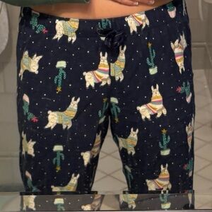 Old Navy Navy Blue Llama Pajama Pants